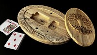 Personalized Tree of Life Cribbage Board (Spalted Maple)