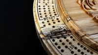 Personalized Heirloom Cribbage Board Game (Spalted Maple)