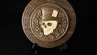 Skull & Roses Cribbage Board