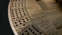 Skull & Roses Cribbage Board