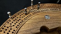 Skull & Roses Cribbage Board