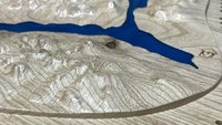 Large Custom Lake Live Edge Cribbage Board (Personalized)