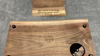 Small Custom Lake Live Edge Cribbage Board (Personalized)