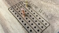 Small Custom Lake Live Edge Cribbage Board (Personalized)