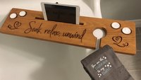 Relaxation Enhancer: Bath Tray Caddy for Spa-Like Baths