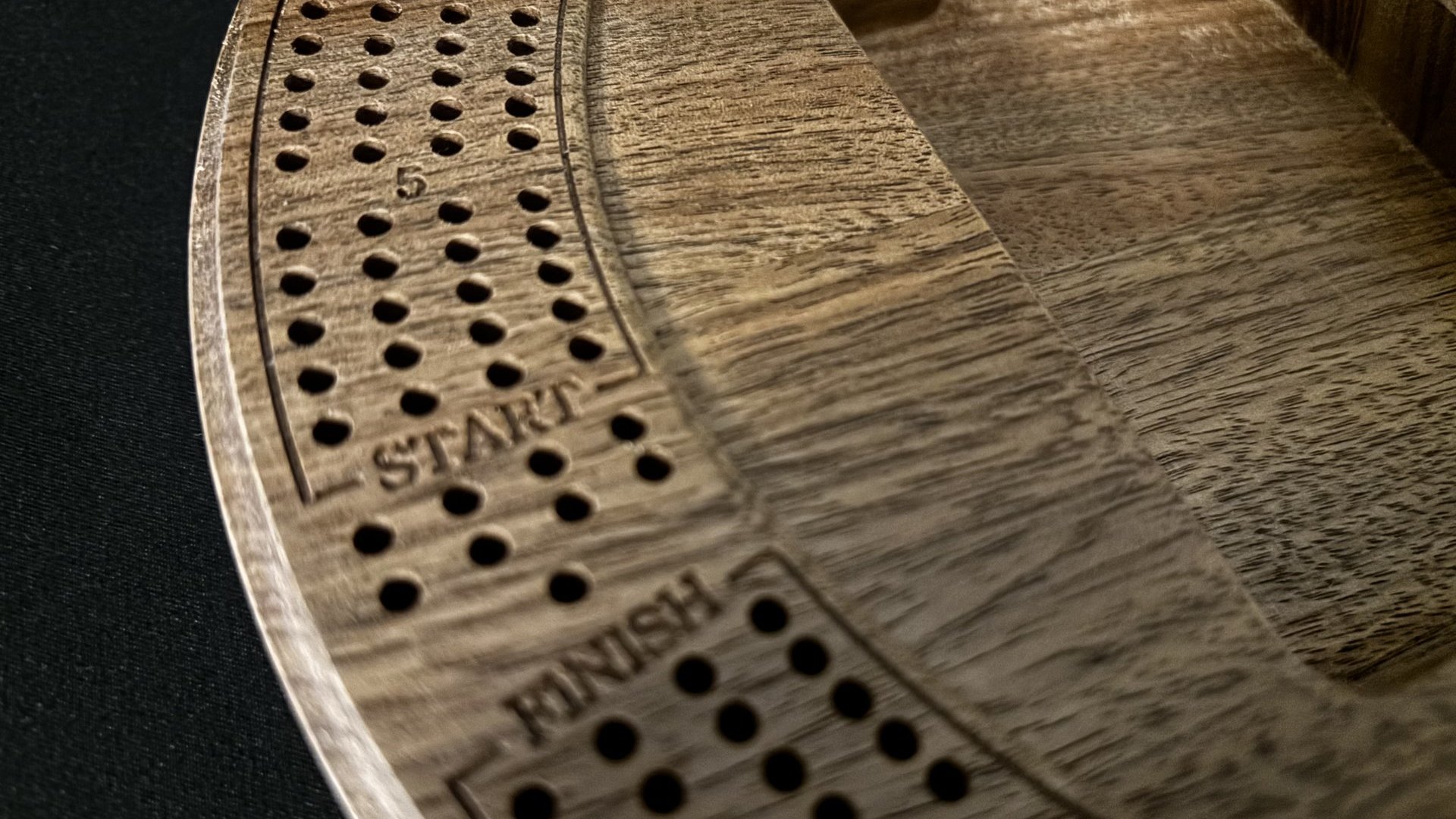Skull & Roses Cribbage Board