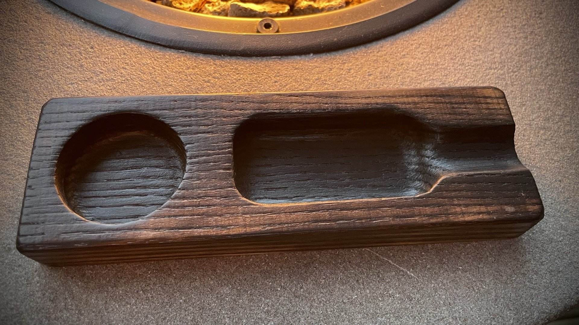 Cigar and Whisky Wood Ash Tray (Personalized)