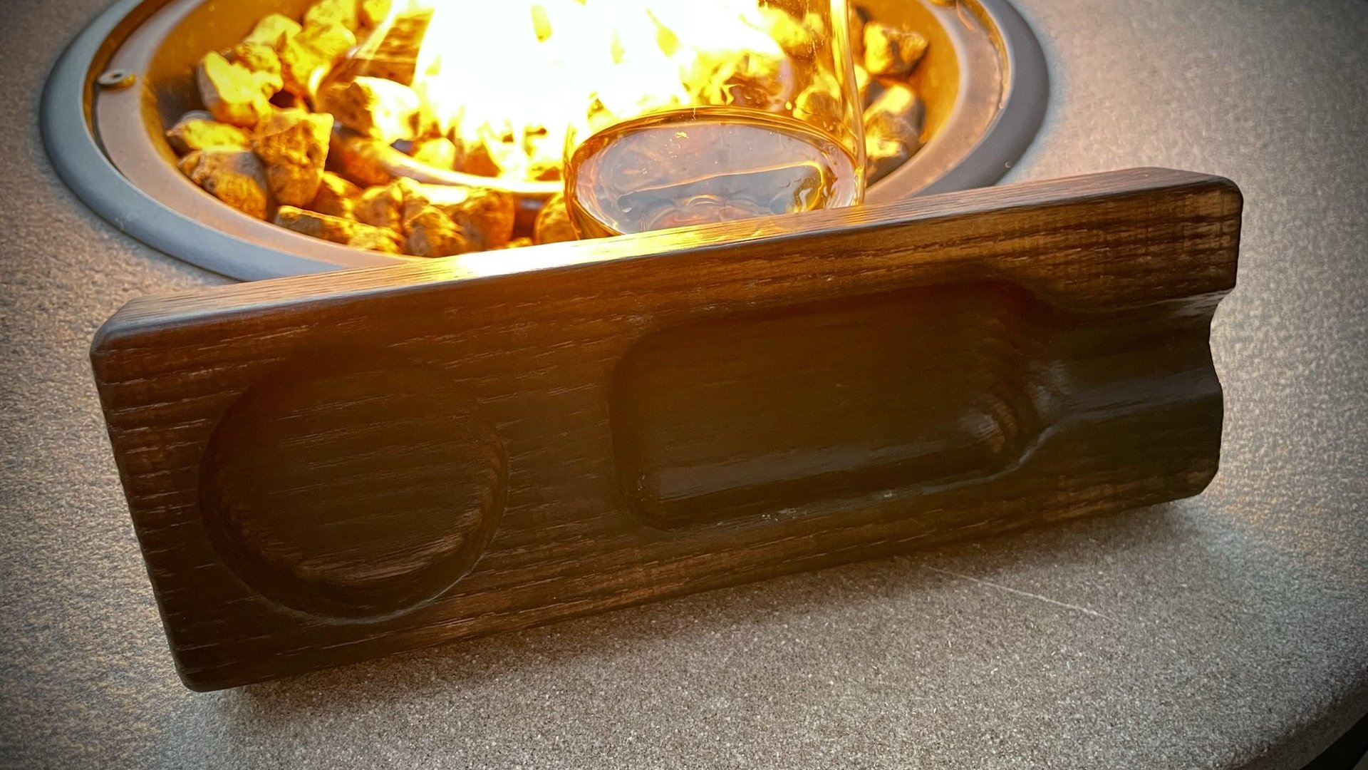 Cigar and Whisky Wood Ash Tray (Personalized)