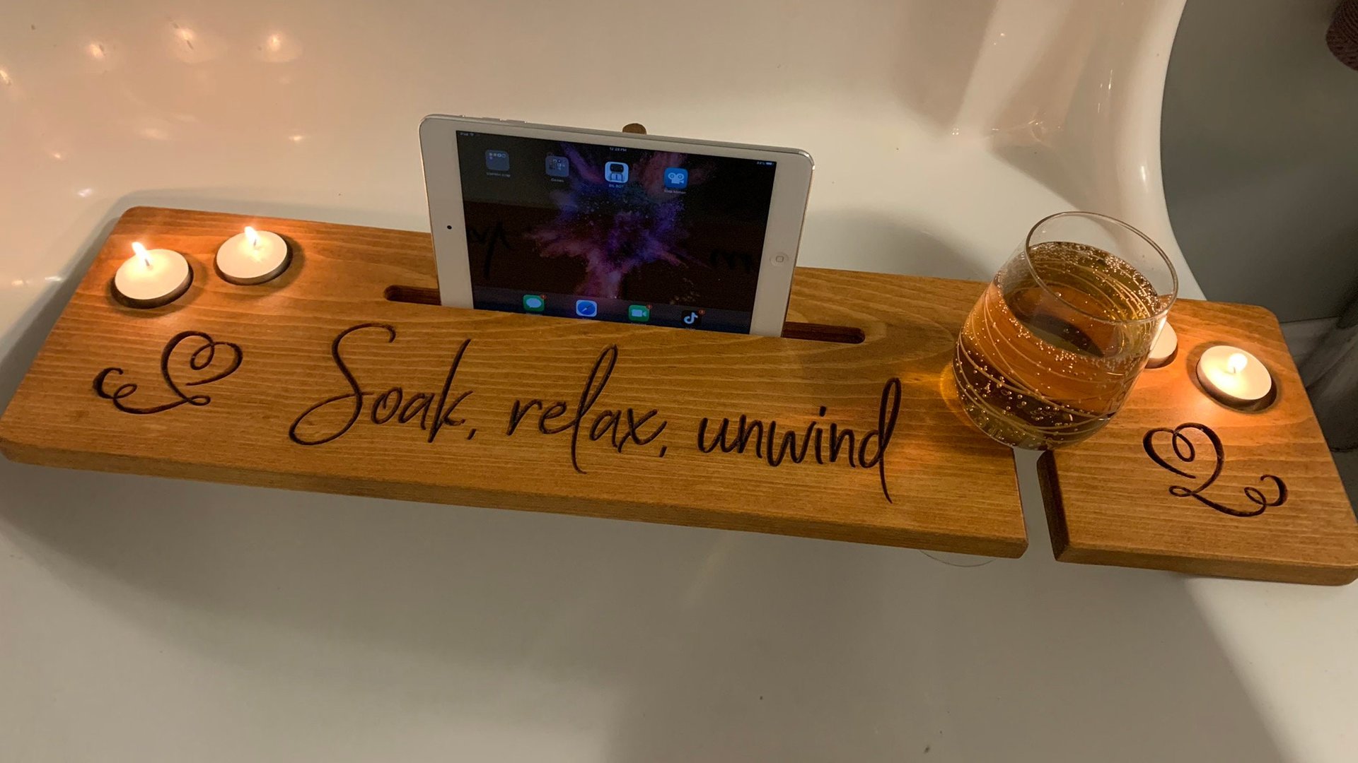 Relaxation Enhancer: Bath Tray Caddy for Spa-Like Baths