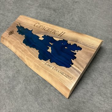 Small Custom Lake Live Edge Sign (Personalized)