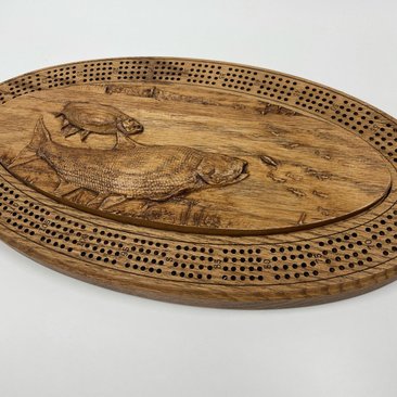 Fishing Cribbage Board:  The Ultimate Fishing-themed Cribbage Adventure