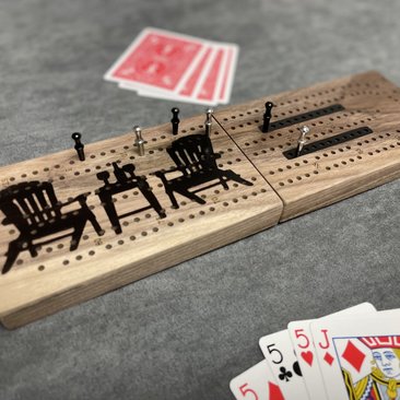 Muskoka / Adirondack Folding Travel Cribbage Board