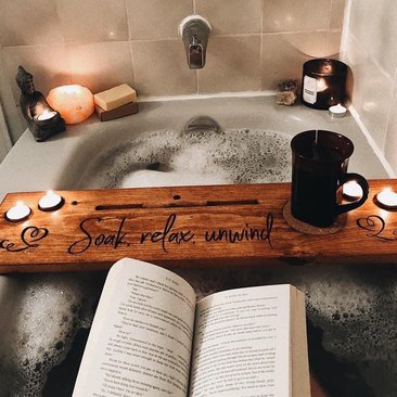 Relaxation Enhancer: Bath Tray Caddy for Spa-Like Baths